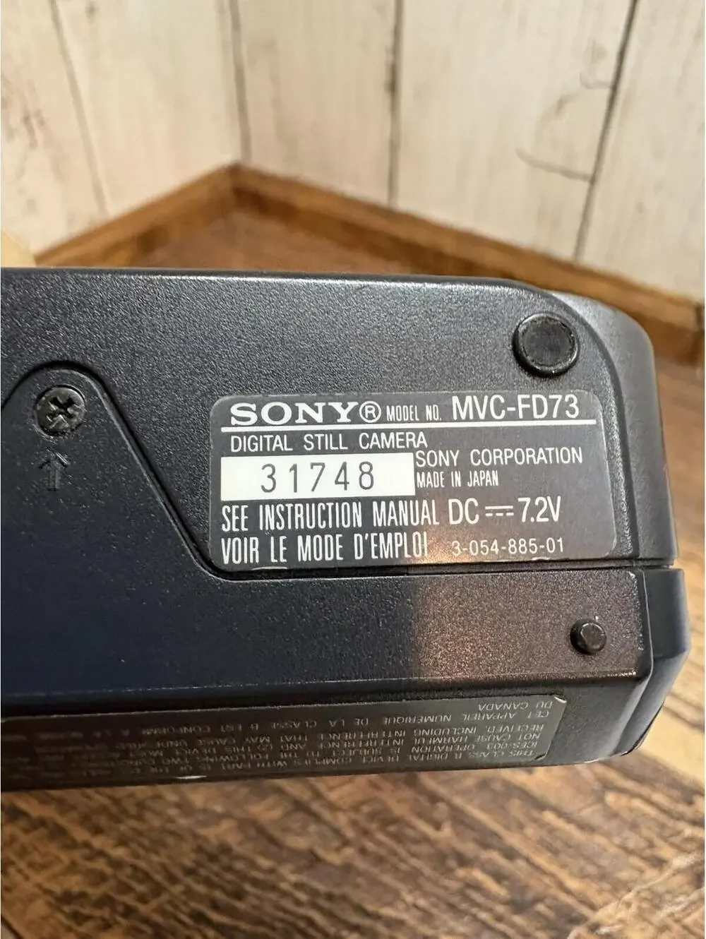 Sony Mavica Digital Still Camera MVC-FD73 UNTESTED FOR PARTS OR REPAIR